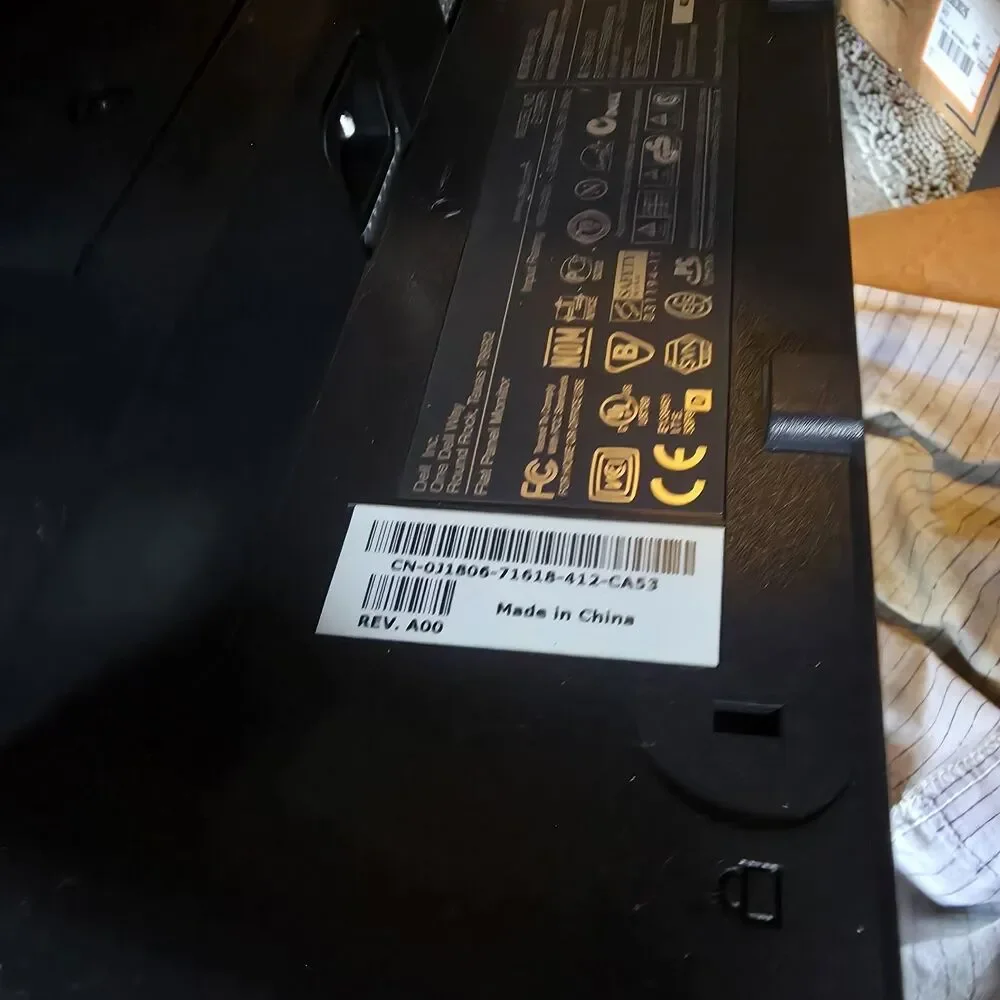 Dell E172FPT LCD Flat Screen Monitor Untested For Parts Broken Plastic On Stand